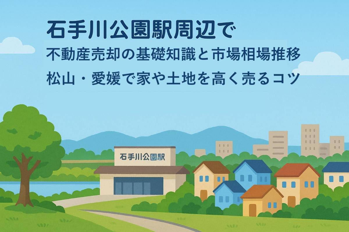 石手川公園駅周辺で不動産売却の基礎知識と市場相場推移｜松山・愛媛で家や土地を高く売るコツ