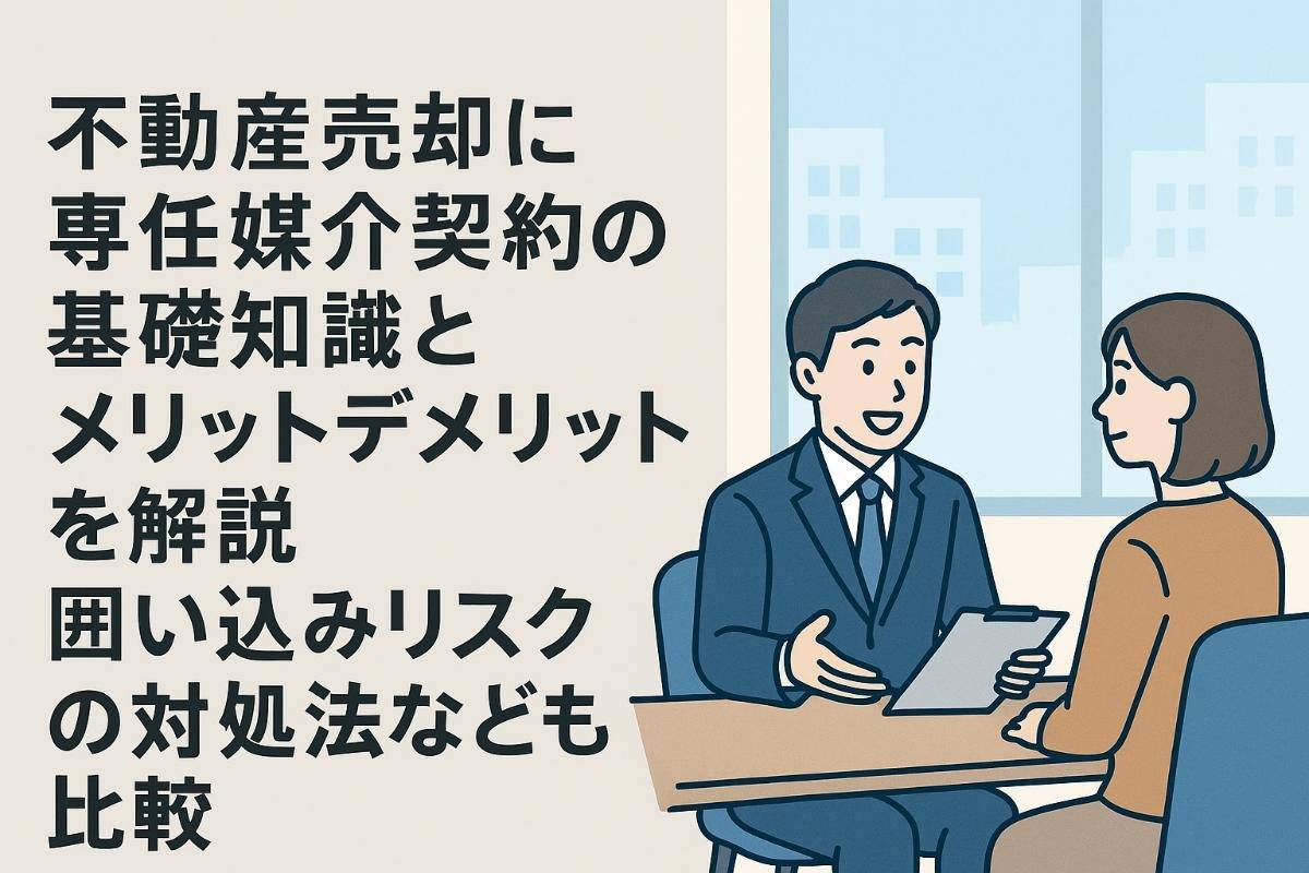不動産売却に専任媒介契約の基礎知識とメリットデメリットを解説【囲い込みリスクの対処法なども比較】