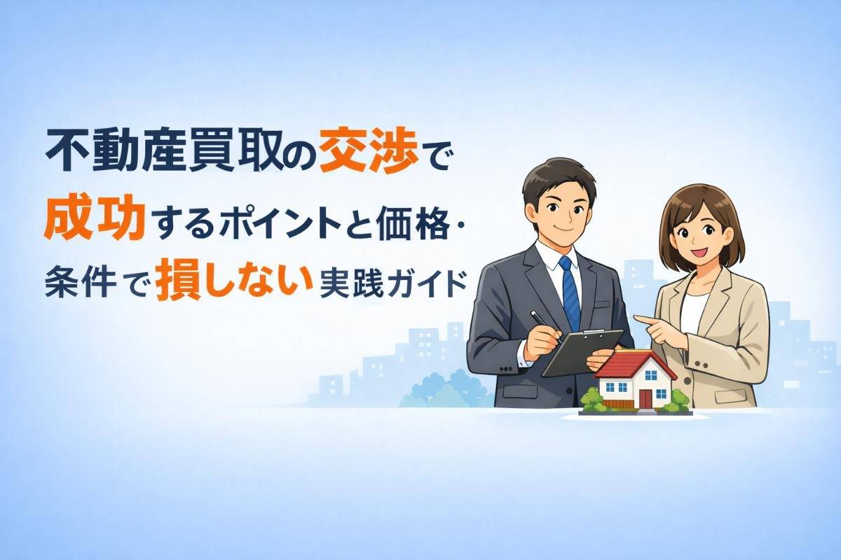 不動産買取の交渉で成功するポイントと価格・条件で損しない実践ガイド