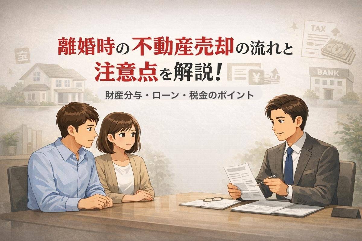離婚時の不動産売却の流れと注意点を解説｜財産分与・ローン・税金のポイント
