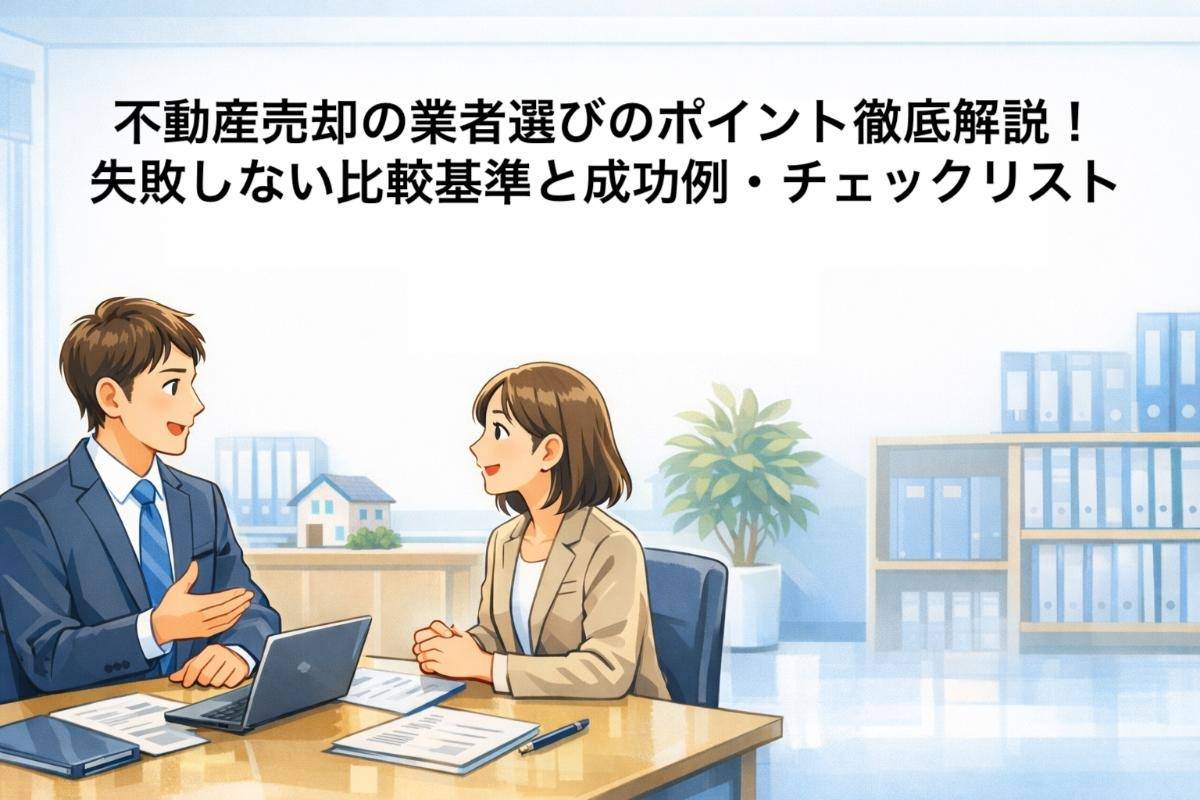 不動産売却の業者選びのポイント徹底解説！失敗しない比較基準と成功例・チェックリスト