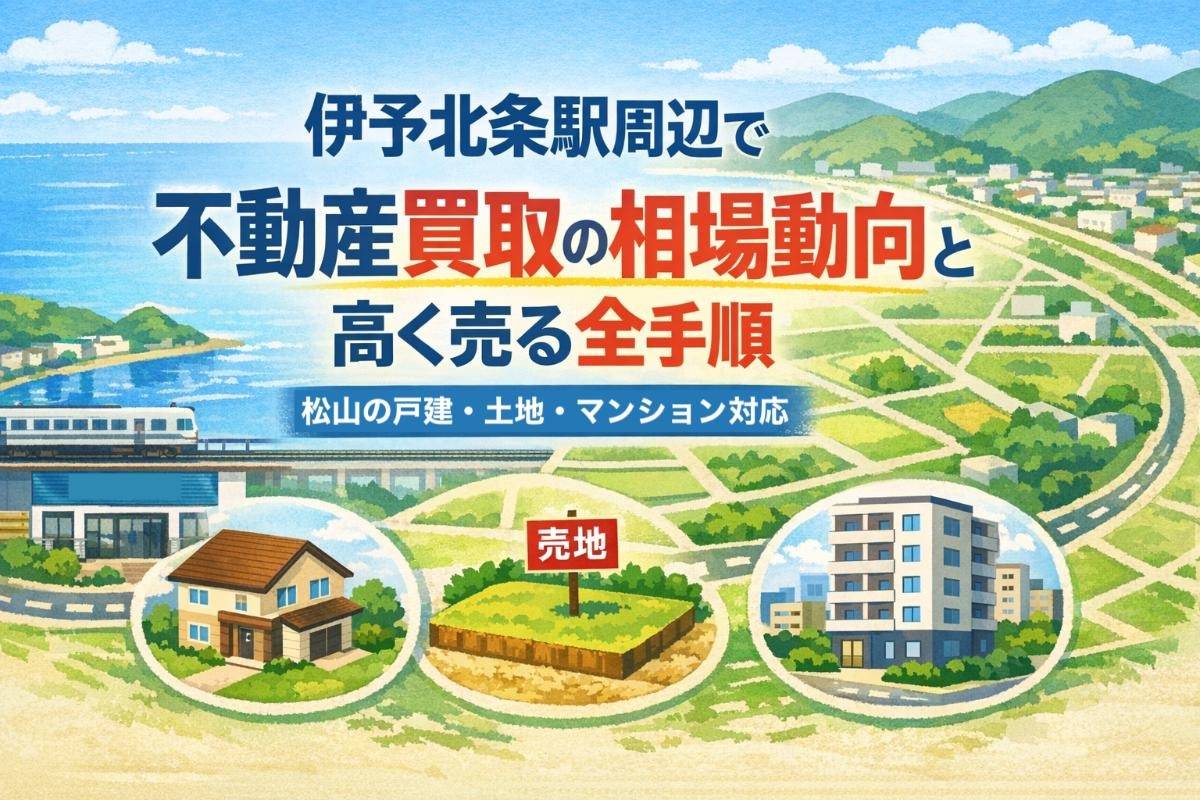伊予北条駅周辺で不動産買取の相場動向と高く売る全手順｜松山の戸建・土地・マンション対応