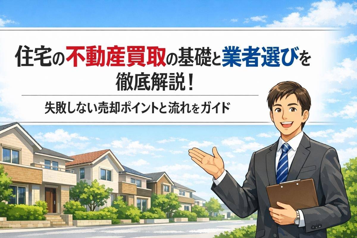 住宅の不動産買取の基礎と業者選びを徹底解説｜失敗しない売却ポイントと流れをガイド