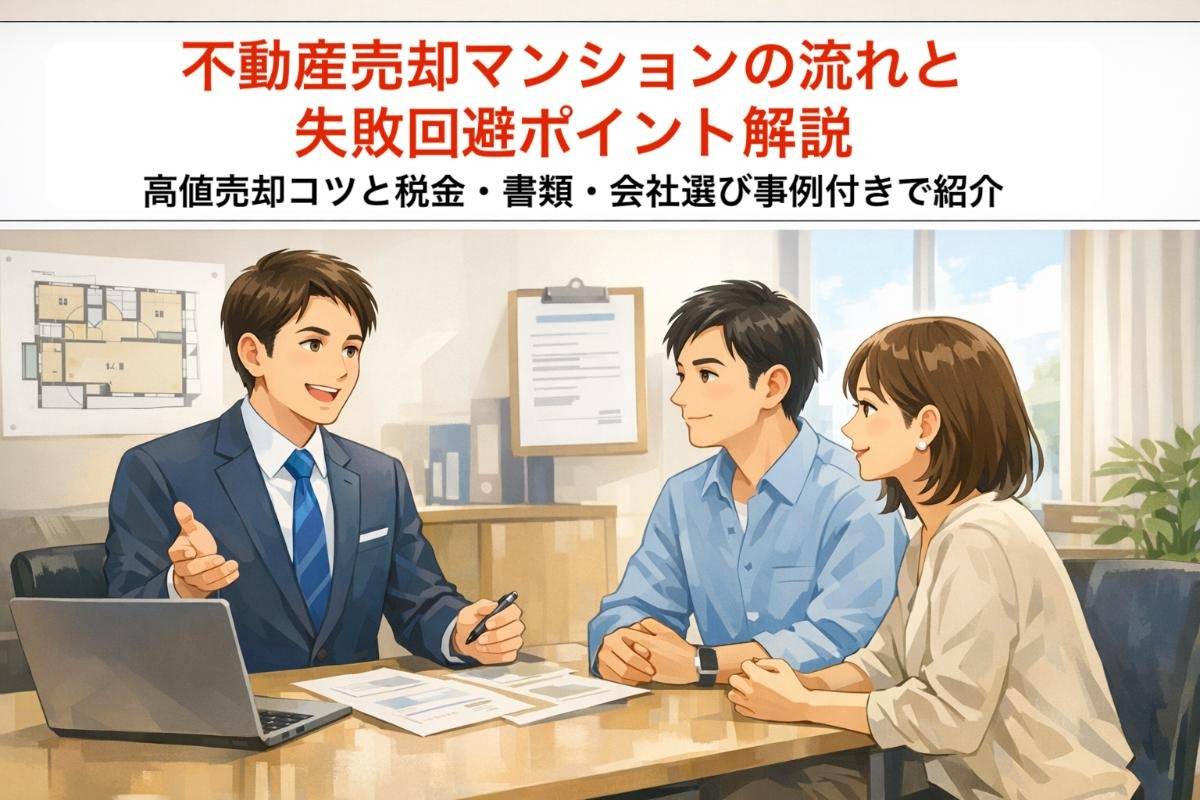 不動産売却マンションの流れと失敗回避ポイント解説｜高値売却コツと税金・書類・会社選び事例付きで紹介