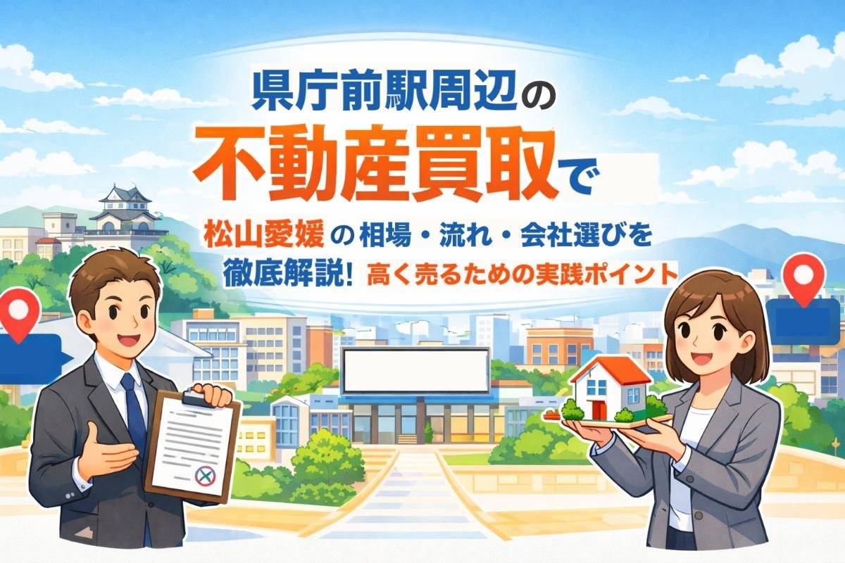 県庁前駅周辺の不動産買取で松山愛媛の相場・流れ・会社選びを徹底解説！高く売るための実践ポイント