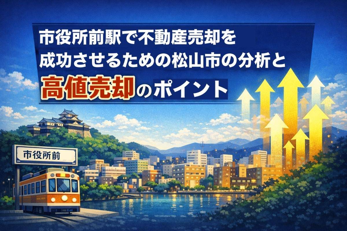 市役所前駅で不動産売却を成功させるための松山市の分析と高値売却のポイント