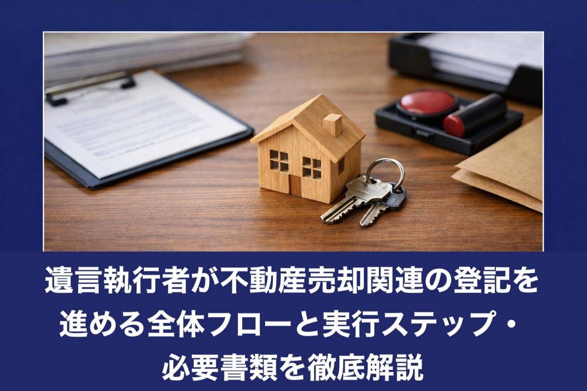 遺言執行者が不動産売却関連の登記を進める全体フローと実行ステップ・必要書類を徹底解説
