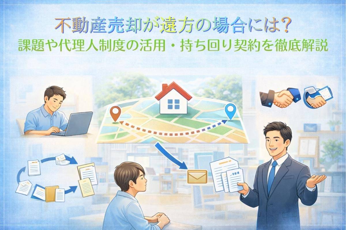 不動産売却が遠方の場合には？課題や代理人制度の活用・持ち回り契約を徹底解説