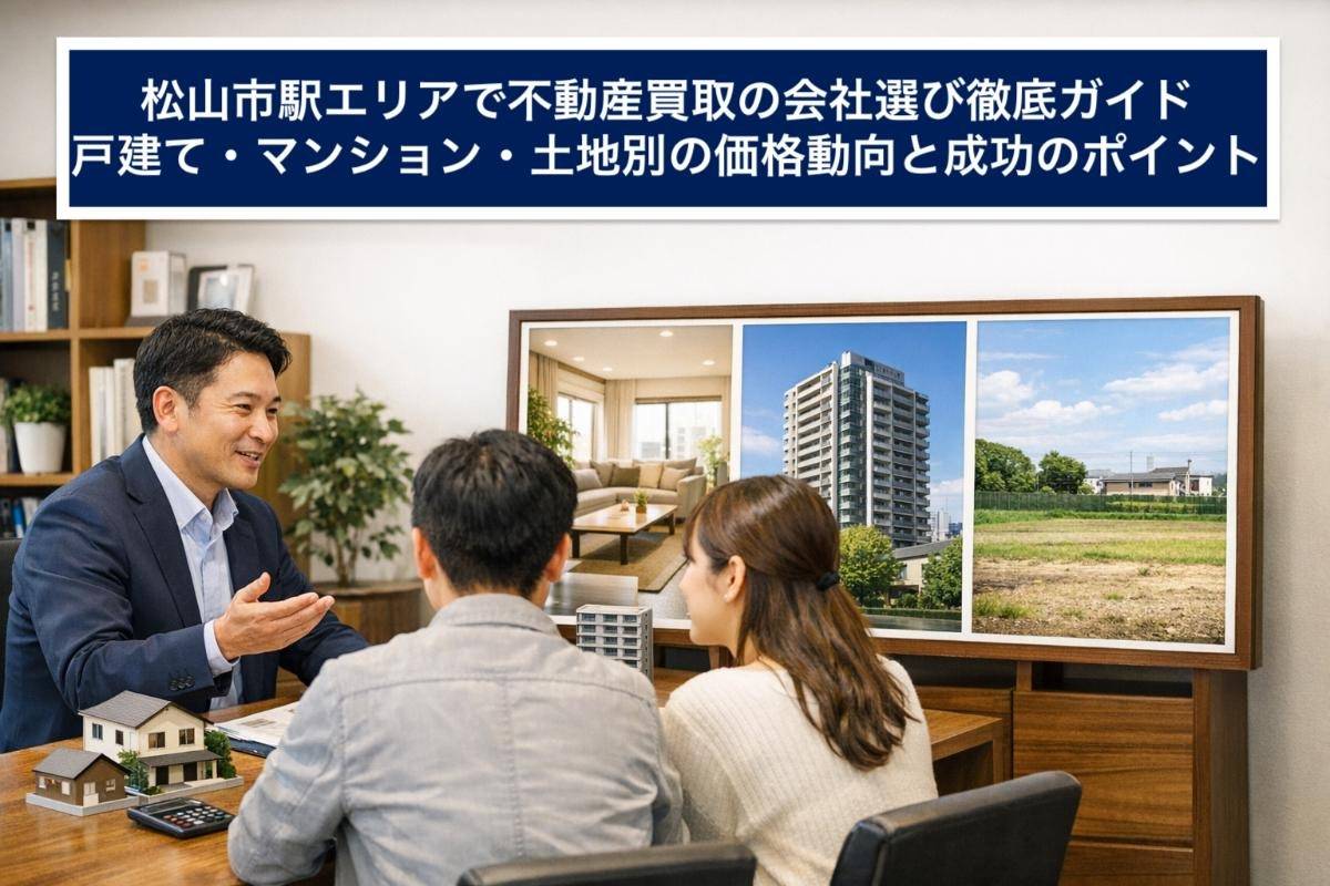 松山市駅エリアで不動産買取の会社選び徹底ガイド｜戸建て・マンション・土地別の価格動向と成功のポイント