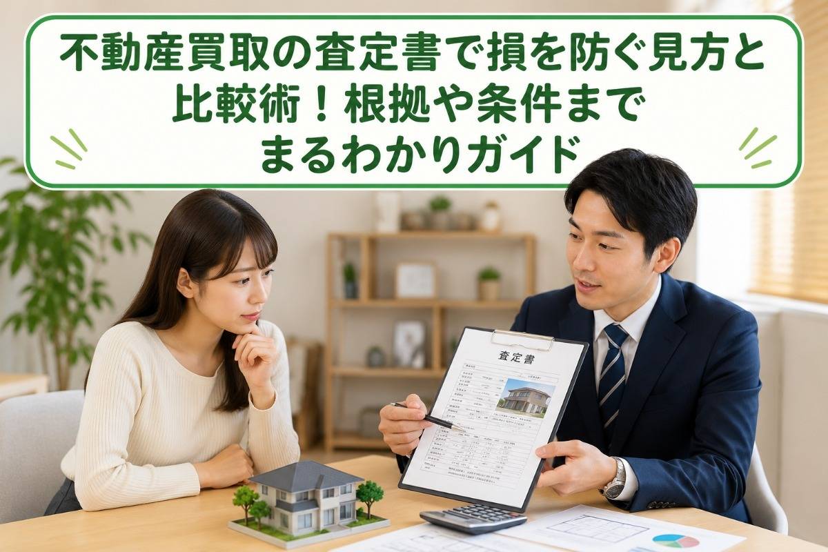 不動産買取の査定書で損を防ぐ見方と比較術！根拠や条件までまるわかりガイド