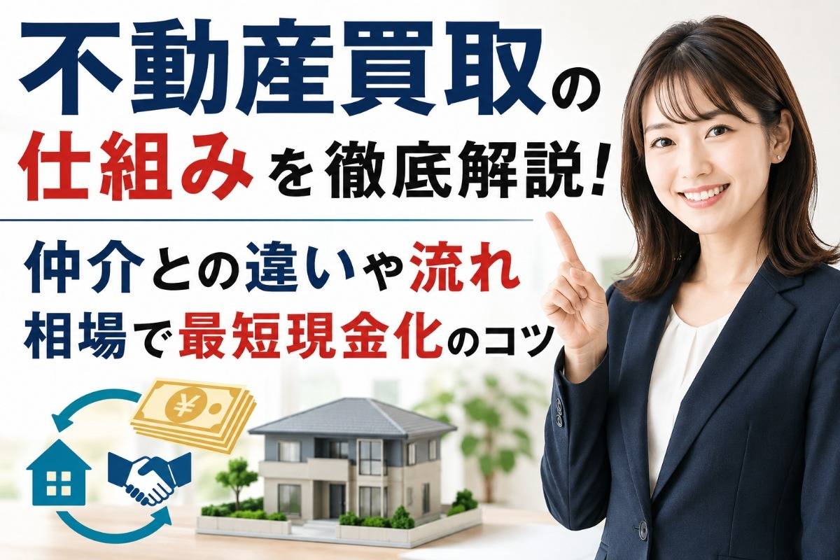 不動産買取の仕組みを徹底解説！仲介との違いや流れ・相場で最短現金化のコツ